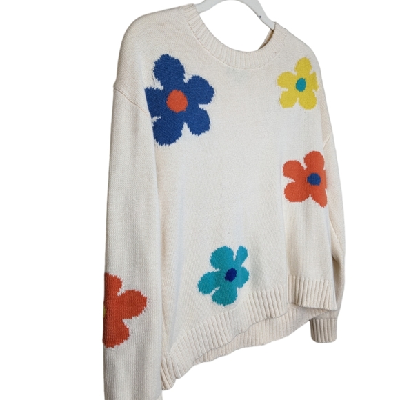 Rails Cream Sweater with Multicolor Floral Design - Picture 7 of 15